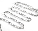 Stainless Steel 1:1 Textured Cable Chain, 25ft Spool