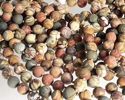 Red Creek Jasper (matte) Round 9-10mm