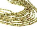 Green Garnet Microfaceted Rondelle 2x3mm