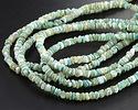 Sea Green Turbo Shell Irregular Heishi 5mm