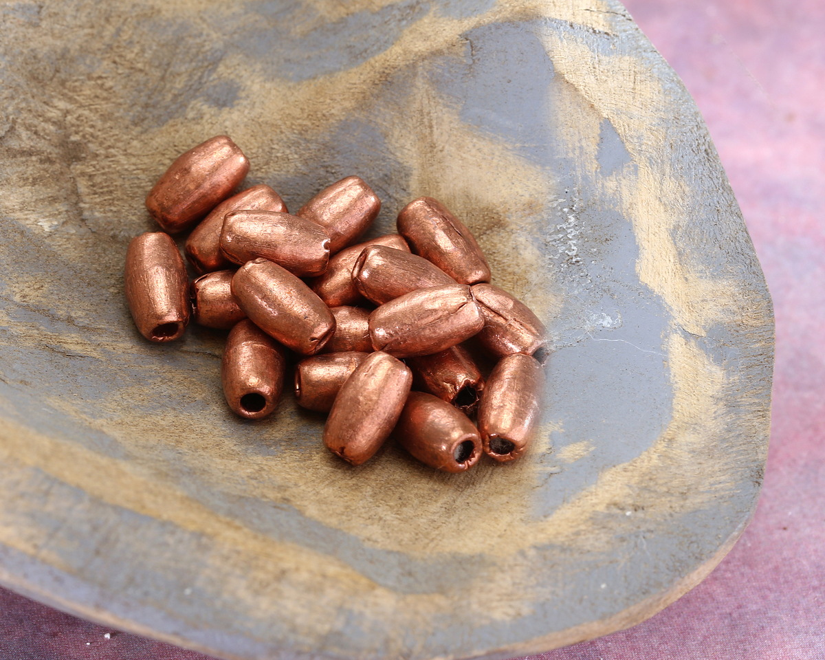 African Copper Smooth Rice 10-12x6-8mm
