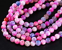 Orchid Fire Agate Faceted Round 8mm