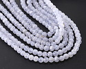 Blue Lace Agate (Transparent) Round 4mm