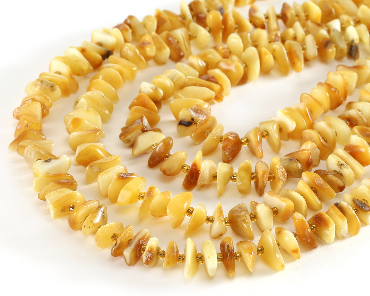 Honey Amber Chips 3-6x12-16mm