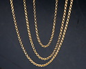 Hamilton Gold (plated) Tiny Double Rollo Chain, 5' Package