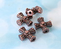 Mykonos Antique Copper (plated) Rosary Celtic Cross 15mm