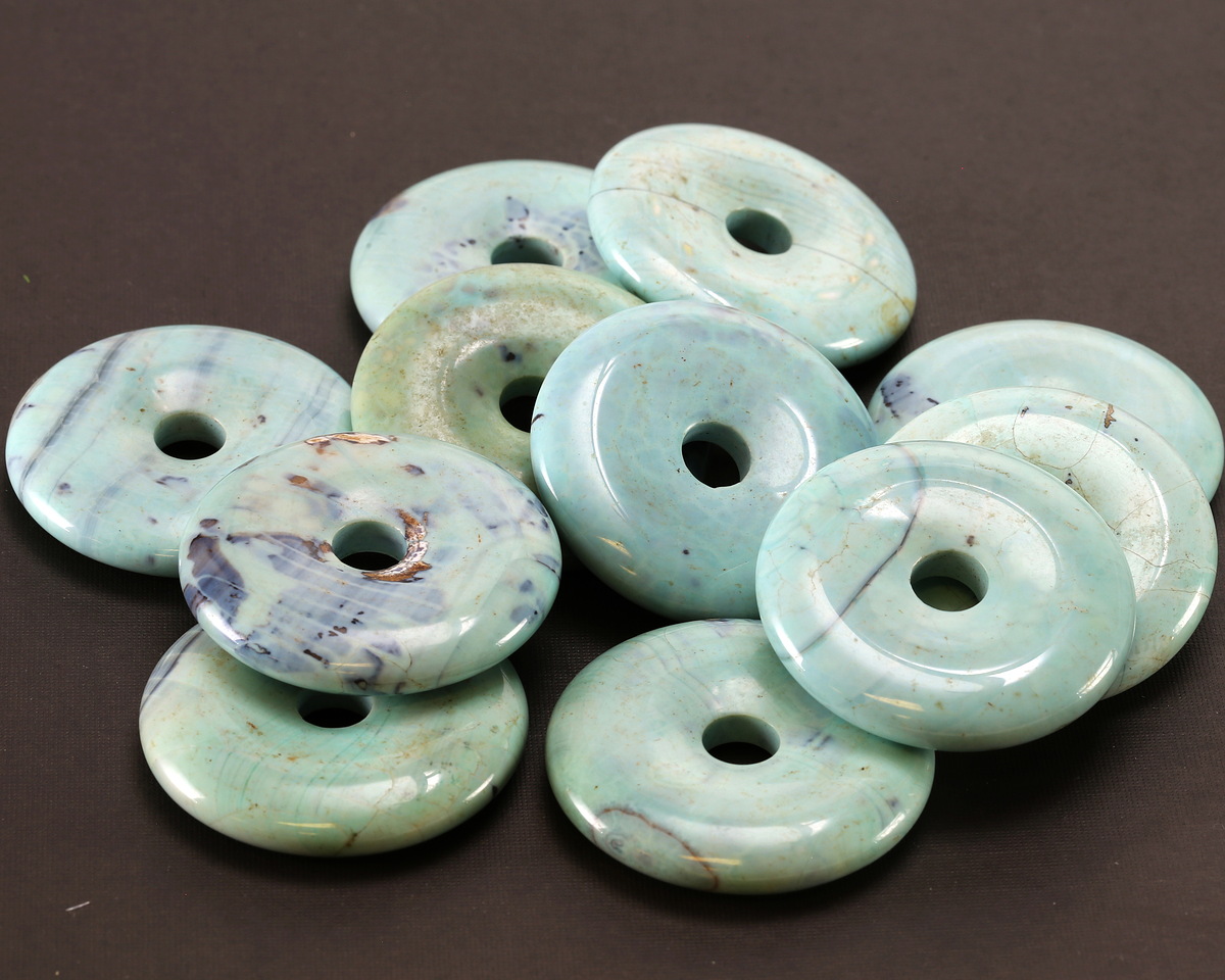 Arctic (light) Terra Agate Donut 35mm