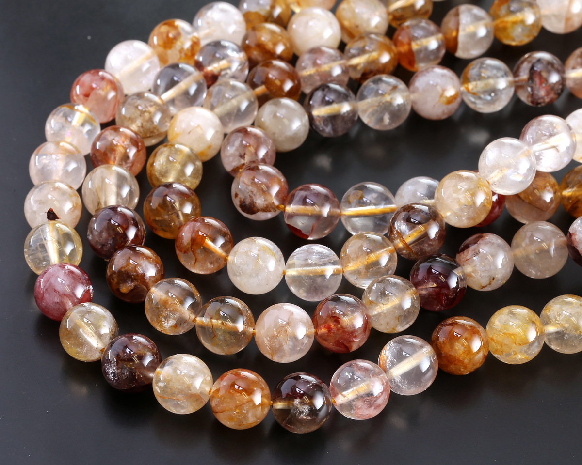 Gold Hematoid Quartz (A) Round 10mm