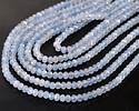 Aquamarine Faceted Rondelle 3x4mm