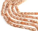 Peach Moonstone (A) Microfaceted Rectangle 10x8mm