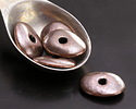 Mykonos Metalized Ceramic Antique Copper Oval Washer 15-18mm