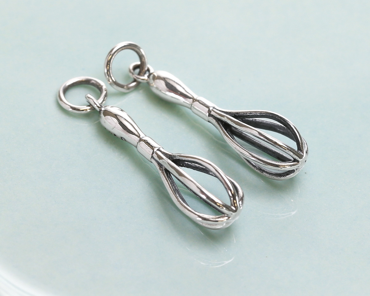 Nina Designs Sterling Silver Whisk Charm 6x26mm