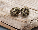 Mykonos Antique Brass (plated) Mountains & Rivers Bead 16x13mm