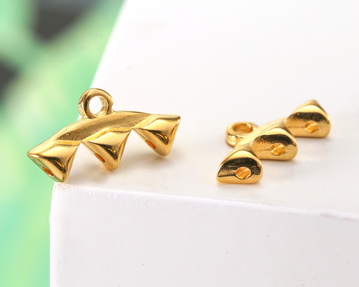 Cymbal Vani III 24K Gold (plated) Ending for GemDuo 8x16mm