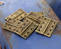African Brass (Baule Tribe, Ivory Coast) Rectangle Focal 37x27-29mm