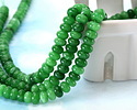Kelly Green Agate Rondelle 5x8mm