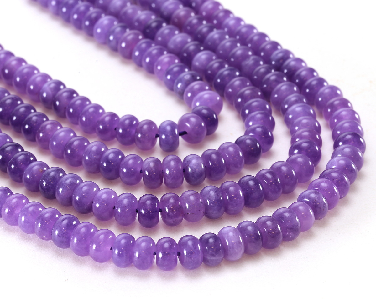 Lavender Agate Rondelle 5x8mm