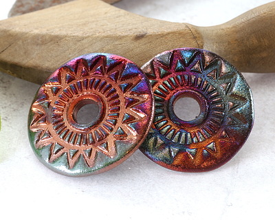 Xaz Raku Flash Sunburst Donut 45-47mm