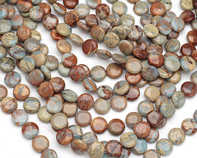 Impression Jasper Puff Coin 14mm