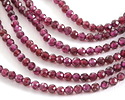 Rhodolite Garnet Faceted Round 3mm