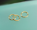 Gold (plated) Stainless Steel Jump Ring 7mm, 20 gauge
