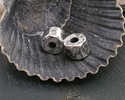 Mykonos Metalized Ceramic Antique Silver Tube Spacer 7x8mm