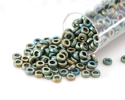 Miyuki Matte Metallic Patina Iris Spacer Bead 3mm