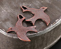 Mykonos Antique Copper (plated) Escher Bird Focal 43x35mm