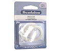 Beadalon Silver (plated) French Wire, 0.80mm, 1m/3.28ft