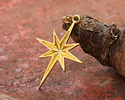 24K Gold (plated) Bethlehem Star Pendant 21x30mm
