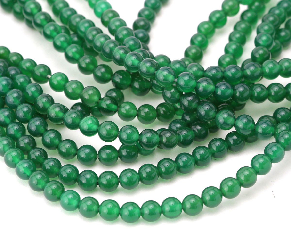 Green Agate Round 6mm