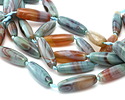 Blue Haze Agate Rice 38-40x13-15mm