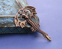 Mykonos Antique Copper (plated) Soaring Dragon Focal 35x55mm