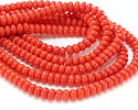 Pumpkin Glass Rondelle 5x8mm
