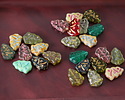 Czech Glass Vintage Christmas Tree Mix 17x12mm