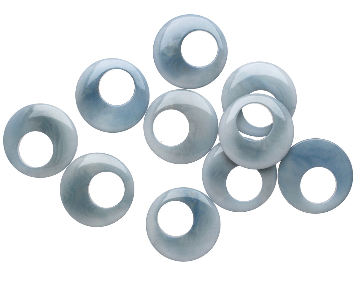 Tagua Nut Stonewashed Gypsy Hoop 25mm