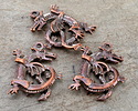 Mykonos Antique Copper (plated) Dragon Focal 24x37mm