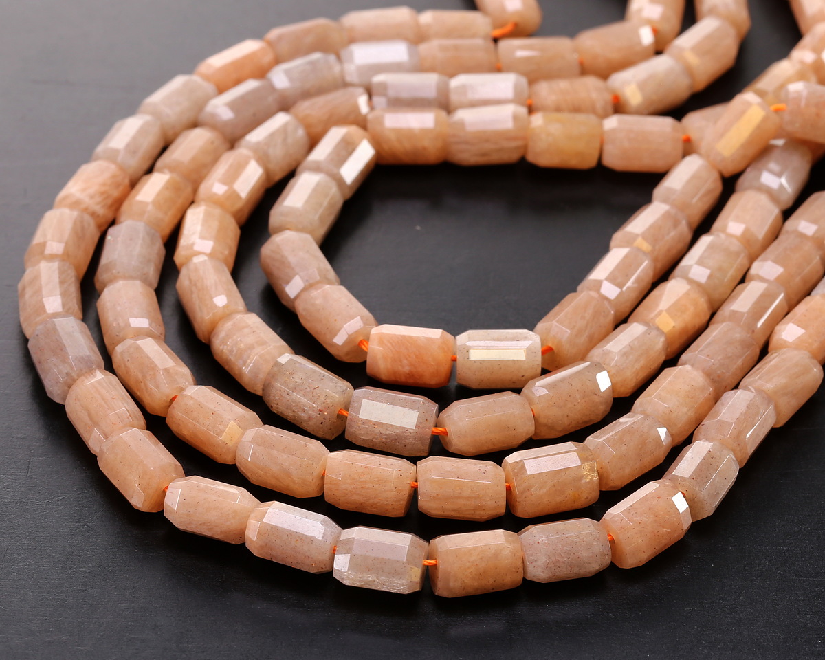 Sunstone Microfaceted Tube 7x10mm