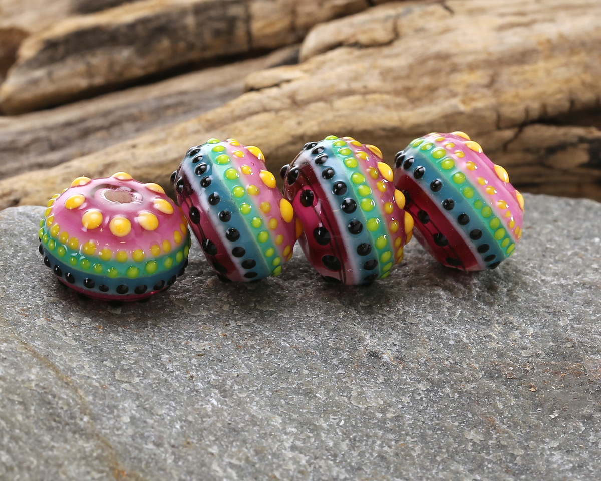 Grace Lampwork Rio de Janeiro Rondelle 9x13mm
