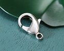 TierraCast Antique Silver (plated) Lobster Clasp 23x13mm