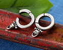 Antique Silver Finish Swivel Charm Holder Clasp 20x13mm