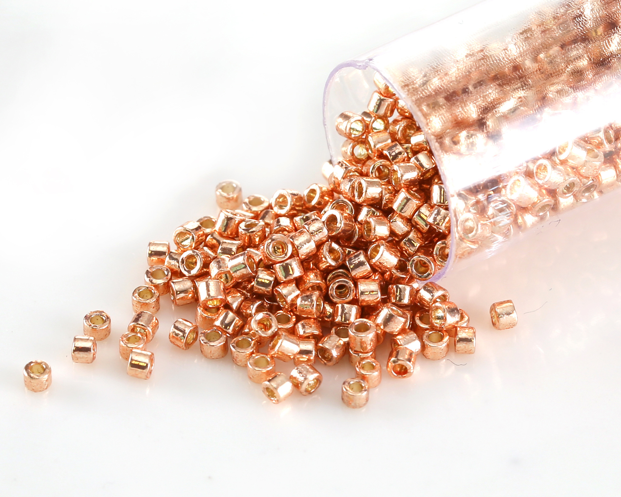 Miyuki Delica Duracoat Galvanized Rose Gold (DB2518) 11/0 Seed Bead