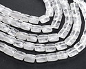 Rock Crystal Quartz Microfaceted Rectangle 10x8mm