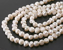 Pearly White Potato Freshwater Pearl Nugget 8-10mm