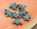 Mykonos Copper (plated) Patina Decorative Elephant Focal 19x17mm