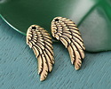 TierraCast Antique Brass (plated) Wing Pendant 10x27mm