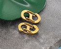 Waterproof 18K Gold PVD Plated Stainless Steel S Spring Clasp 7x11mm
