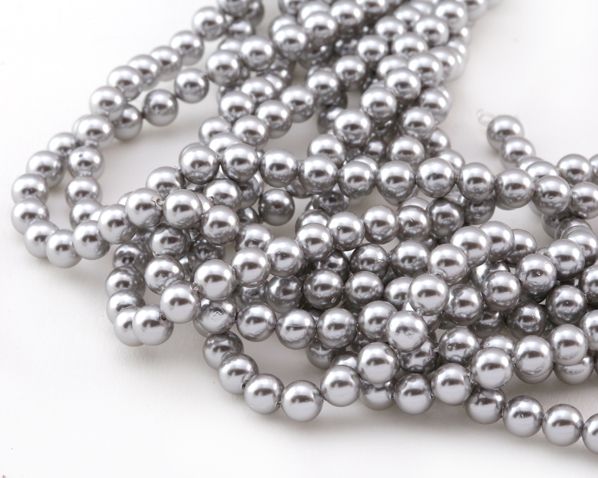 Platinum Shell Pearl Round 6mm