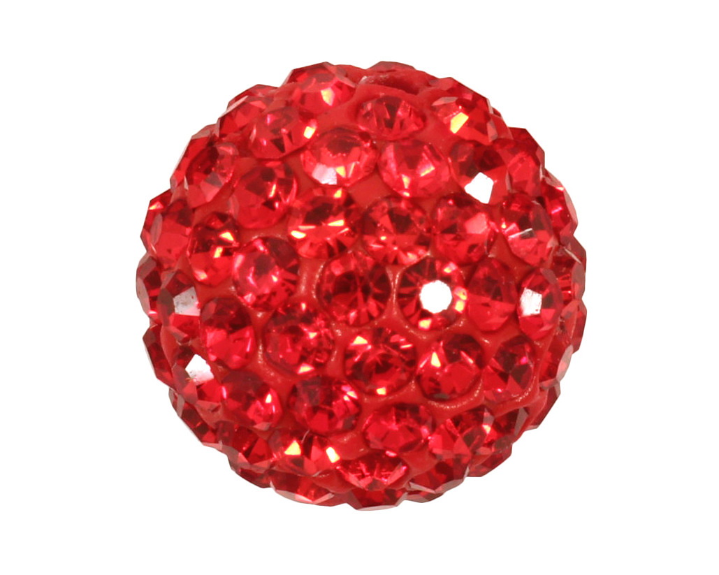 Siam Ruby Pave Round 12mm