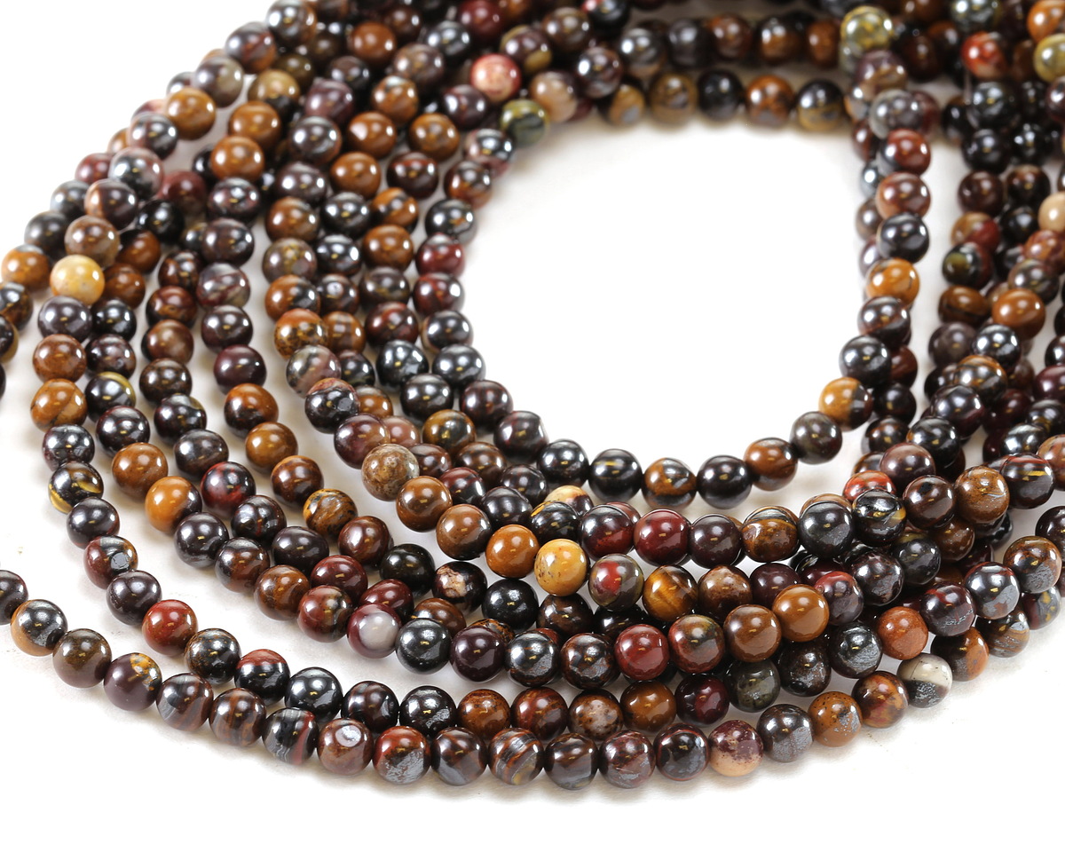 Tiger Iron Round 4mm